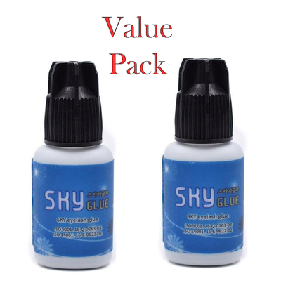 Value pack two Glue Black Cap- Korea Eyelash Extensions Glue SKY - Sophia Beauty Co